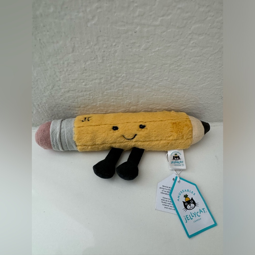 Authentic NWT Jellycat Amuseables PENCIL Stationery LAST ONE Rare Sold Out